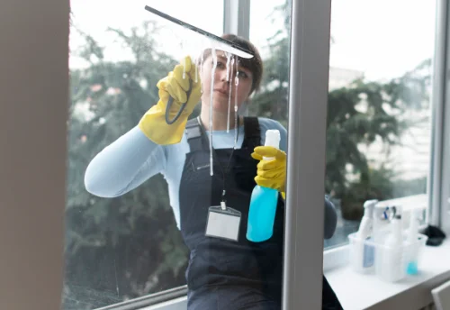 Nettoyage de vitres intérieures et extérieures à Saint-Léonard-des-Bois